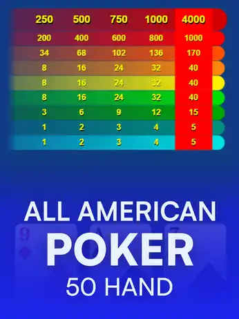 All American Poker 50 Hand