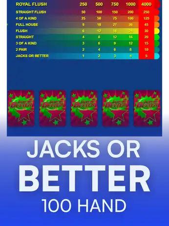 Jacks or Better 100 Hand