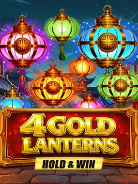 4 Gold Lanterns Hold & Win