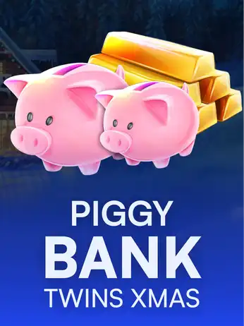 Piggy Bank Twins Xmas